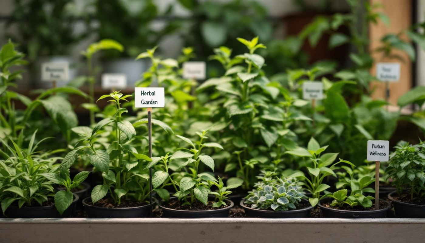 Création d'un jardin de plantes médicinales intérieur pour bien-être et santé
